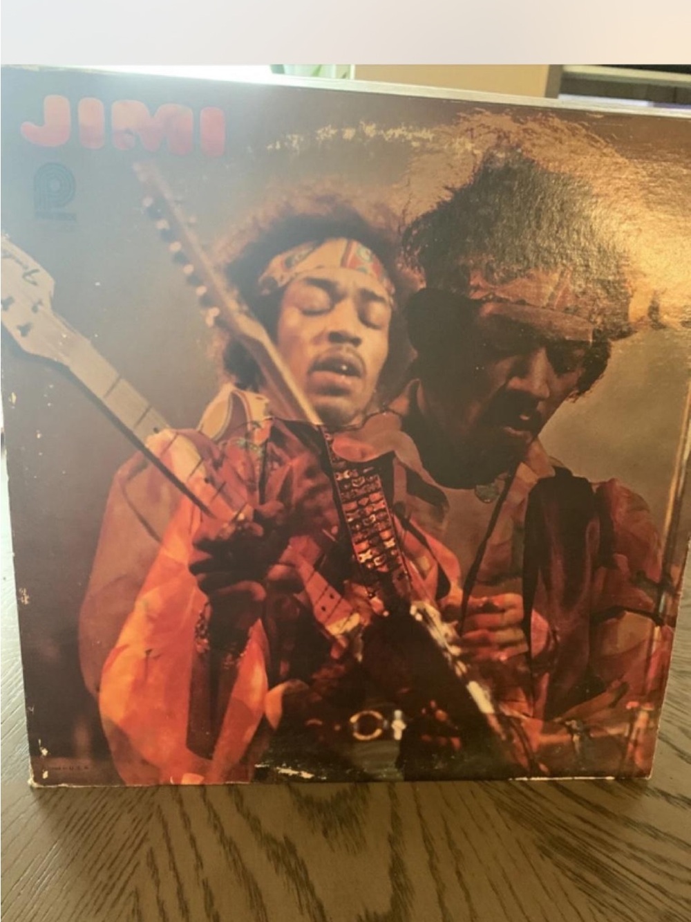Jimi Hendrix Vinyl Record – Orange and Brown Album Cover
